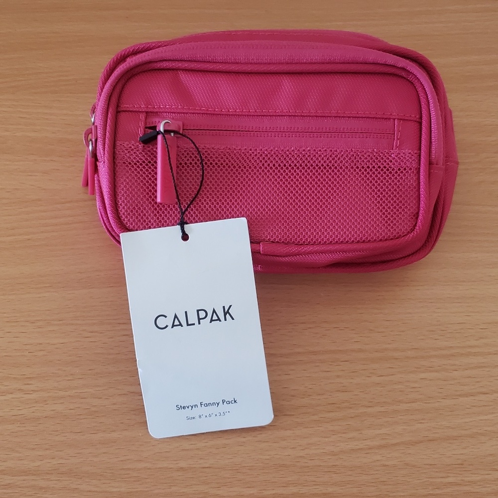 NEW Calpak Stevyn Fanny Pack Dragonfruit Pink Belt Bag NWT